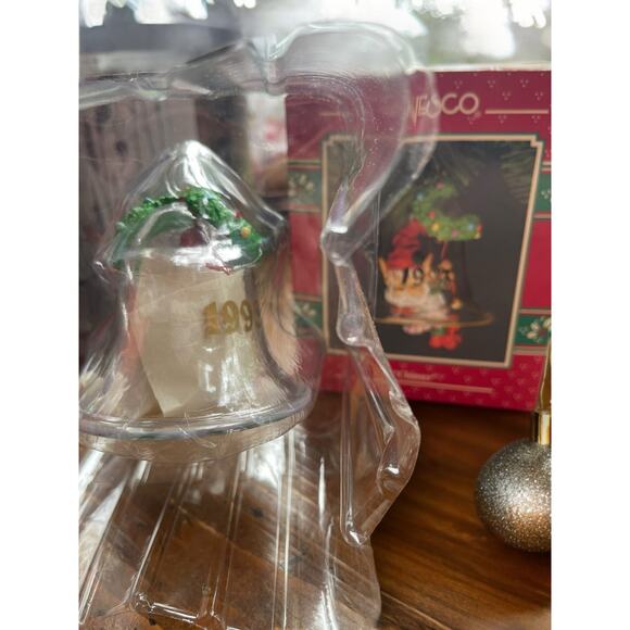 “Chimer” 1993 Commemorative Christmas Bell With Elf Christmas Holiday Ornament - Picture 7 of 8